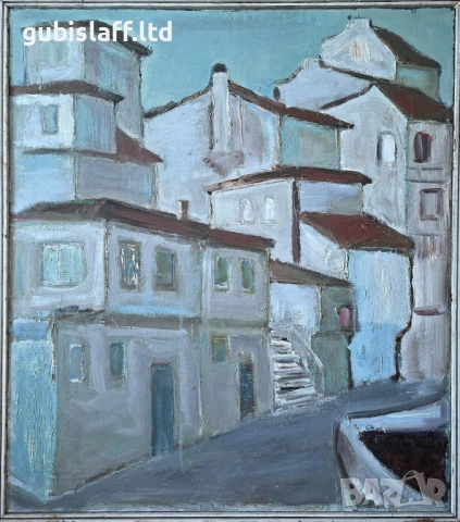 Картина "Търново", худ. Петко Стефанов, 1975 г.
