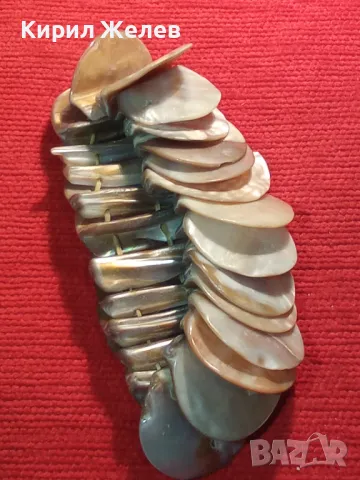 ПРЕКРАСНА ЛЯТНА / ПЛАЖНА ГРИВНА от ПЛОЧКИ НАТУРАЛЕН КРАЛСКИ СЕДЕФ ХЕНД МЕЙД БИЖУ 63361, снимка 9 - Гривни - 47217771