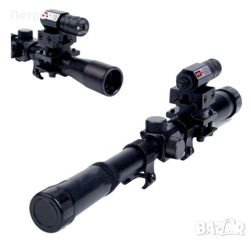 Червен лазер за пистолет, 10mW, алуминий, черен, снимка 4 - Оборудване и аксесоари за оръжия - 44366152