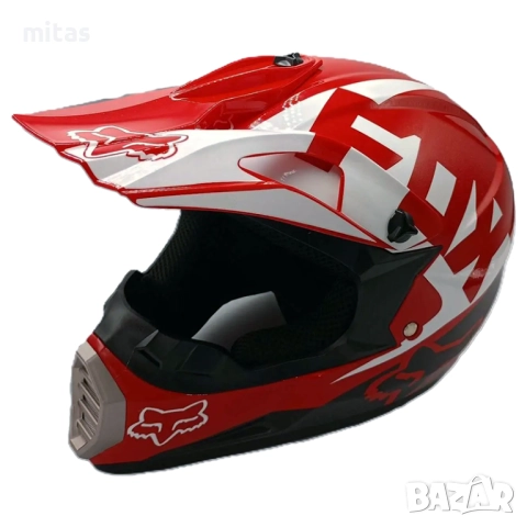 Кросова каска FOX, Full Face, DOT, Размер:XL - Вело, Мото, Скутер, АТВ, снимка 7 - Части за велосипеди - 52381970