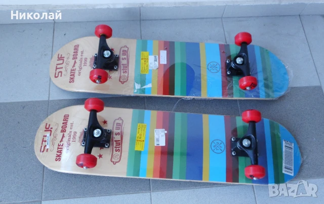 -40% НОВ Скейтборд STUF BLUE, снимка 7 - Скейтборд, ховърборд, уейвборд - 50539334