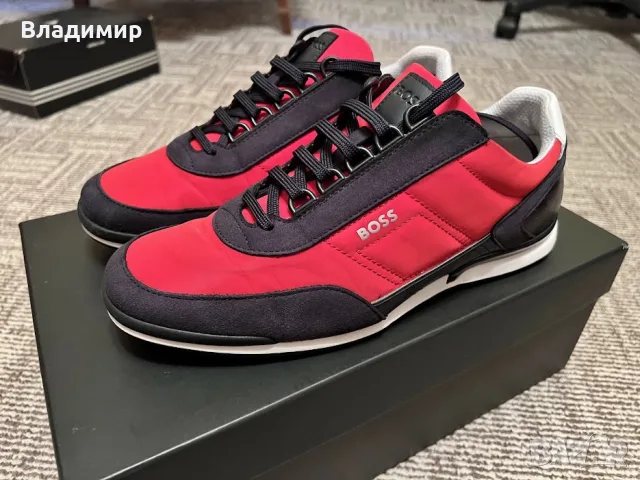 BOSS BLACK saturn Lowp flny Open RED, снимка 2 - Спортно елегантни обувки - 56030573