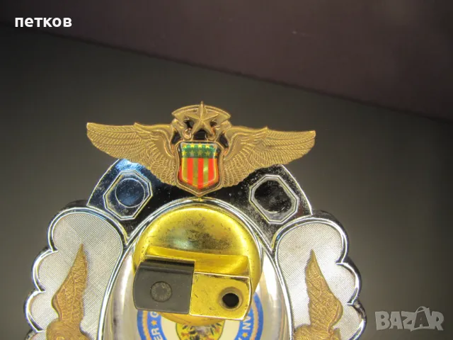 метален пепелник със запалка- Made in USA, снимка 7 - Колекции - 47569640