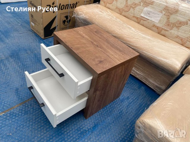 МДФ шкаф с 2 чекмеджета -цена 101 лв НОВ НОВ НОВ - мдф материал, дебела плоскост 40мм, тежи около 25, снимка 4 - Шкафове - 38774724