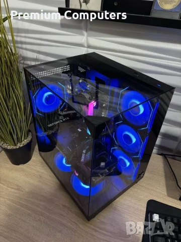 Панорамен геймърски компютър Ryzen 5500/RTX3060Ti/16 Ram/500 ssd/2TB HDD/550W Gold