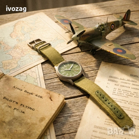 Мъжки пилотски часовник Berny. Нов с титаниев корпус. , снимка 2 - Мъжки - 52626036