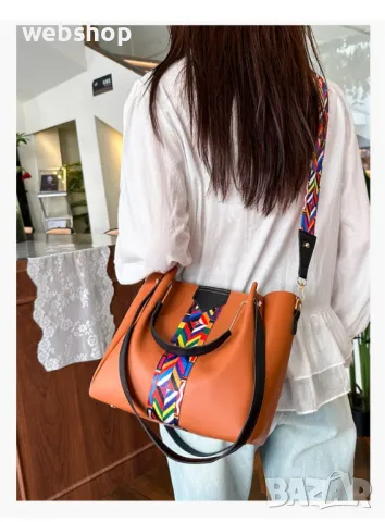 ПРОМО!! Комплект от 4 броя Дамски чанти , Сет от чанти, Различни цветове, снимка 9 - Чанти - 49723793