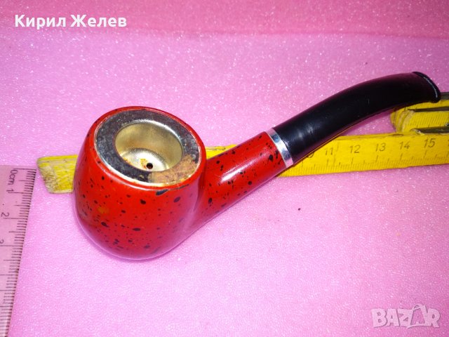 СТАРА ЛУЛА КЛАСИЧЕСКИ РЕТРО МОДЕЛ МЕТАЛНА ЗАПАЗЕНА 22814, снимка 6 - Лули - 44150265