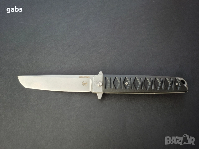 Сгъваем нож BRUTALICA BADYUK Tanto Black Stonewash, снимка 2 - Ножове - 52923062