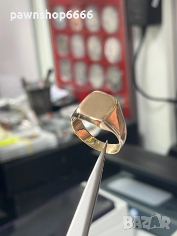 Златен мъжки пръстен 14 карата 7 грама , снимка 2 - Пръстени - 54023102