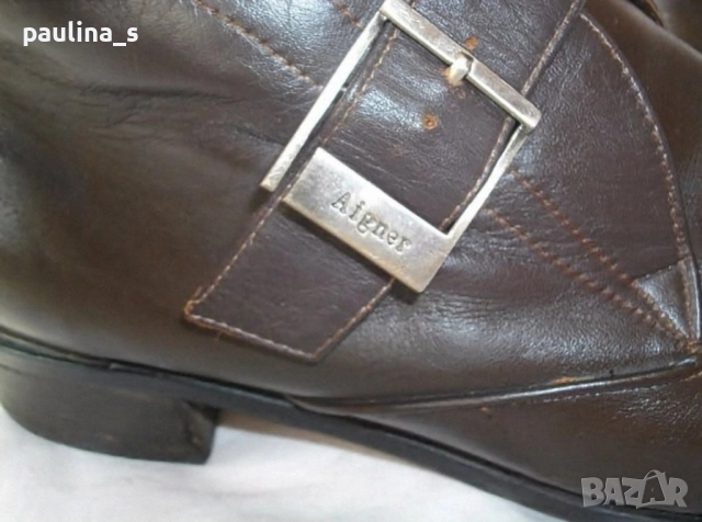 Два броя / Дамски боти "Hush Puppies” и "Etienne Aigner" Brazil / естествен велур и кожа , снимка 17 - Дамски боти - 15583272