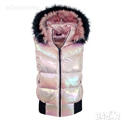 Дамски елек City Angels, качулка с пух 20 цвята, снимка 10 - Елеци - 40742801