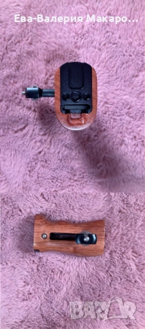 SmallRig дървена ръкохватка за камера (walnut handle), снимка 2 - Камери - 54286680