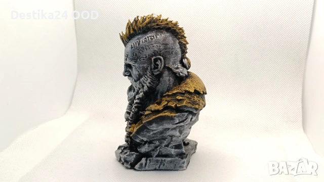 Ръчно изработена 3D принтирана колекционерска фигурка – Воин Викинг / Fantasy Bust, снимка 2 - Колекции - 54313209