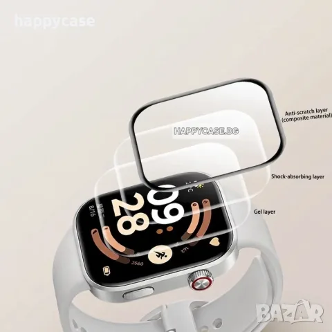 Xiaomi Redmi Watch 6 / 6 Active / 6 Lite / 5D Извит протектор за цял екран, снимка 4 - Смарт часовници - 56056926