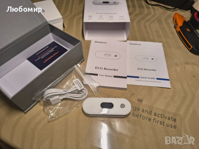 Преносим ЕКГ монитор CheckMe DuoEK-S, безжичен Bluetooth ЕКГ измервател с аналитичен отчет, , снимка 3 - Други - 51550314