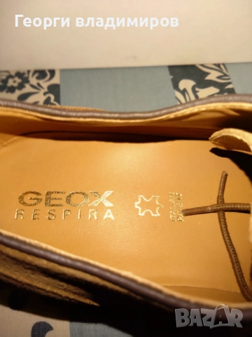 Geox оригинални мъжки обувки,естествен велур и кожа , снимка 4 - Ежедневни обувки - 52577986