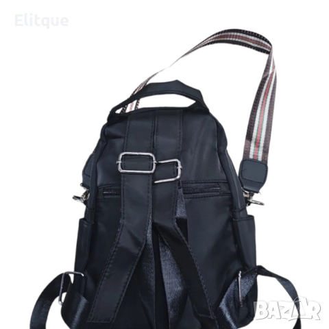 Модерна раница със сребристи елементи , снимка 3 - Раници - 52905729