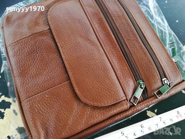 КАФЯВА КОЖЕНА ЧАНТА 1907251805, снимка 5 - Чанти - 51074949