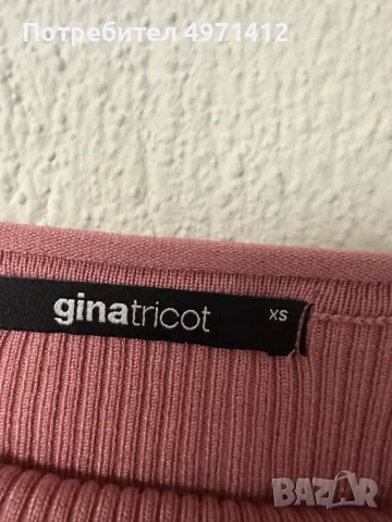 Рипсена блуза Gina Tricot, снимка 4 - Блузи с дълъг ръкав и пуловери - 56462586