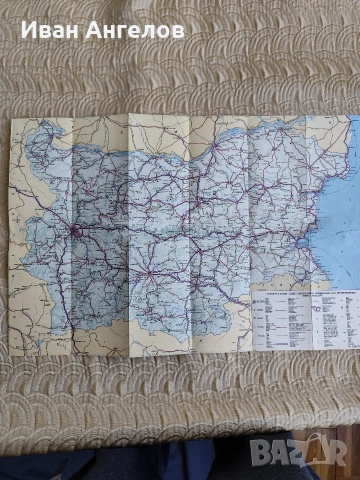 Стара пътна карта на България , снимка 5 - Антикварни и старинни предмети - 46865438