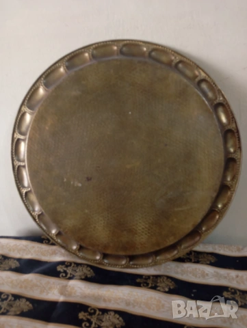 стара бронзова табла,поднос, снимка 3 - Други ценни предмети - 54122711
