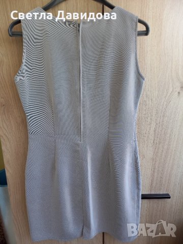 Сива рокля , снимка 2 - Рокли - 37295190