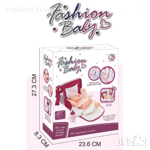 Реалистична новородена кукла бебе комплект с чанта и аксесоари, снимка 6 - Кукли - 51853692