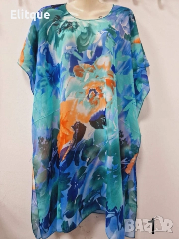 Дамска плажна туника с изкусителни принтове, снимка 4 - Туники - 52888927