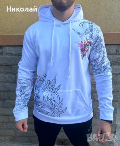 Унисекс худи в два цвята, снимка 2 - Суичъри - 47630479