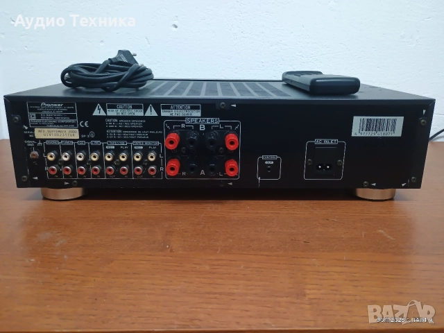 Стерео усилвател Pioneer A-307R с оригинално дистанционно. Изпращам видео. , снимка 10 - Ресийвъри, усилватели, смесителни пултове - 52598619
