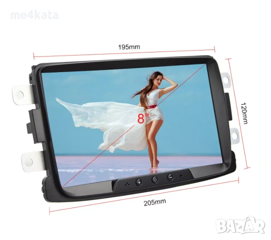 8″ Мултимедия за Renault & Dacia – Навигация, DSP, CarPlay, Bluetooth, снимка 7 - Аксесоари и консумативи - 53130089