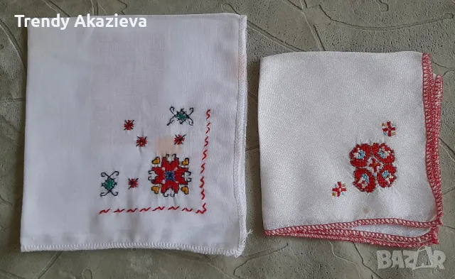 Памучни и копринени ретро кърпички за колекция