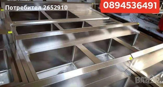 Количка за отсервиране от неръждаема стомана с пластмасови контейнери! ХИТ Цена 249лв/127,31€ , снимка 14 - Обзавеждане за заведение - 48462243