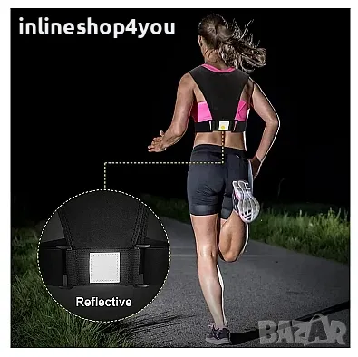 Спортна жилетка за бягане с джоб за телефон и светлоотразители, снимка 2 - Спортна екипировка - 50303714