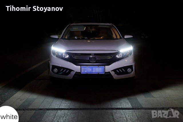 Led ленти 2бр. за фарове на автомобил кола водоустойчива лед, снимка 3 - Аксесоари и консумативи - 38987167