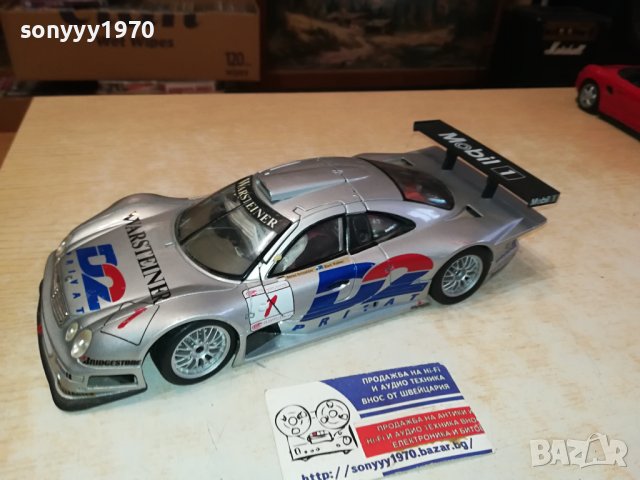 MERCEDES CLK-GTR 1/18 METAL-MAISTO-ВНОС GERMANY 3110230956, снимка 13 - Колекции - 42789497