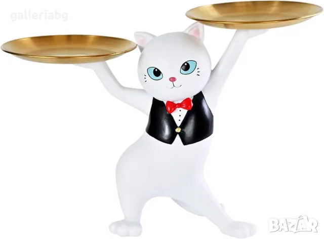 Декоративна статуя на коте поставка, подарък, сувенир, декорация