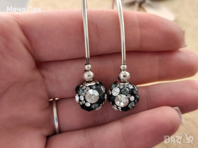 Сребърни обеци (176), снимка 4 - Обеци - 52412416