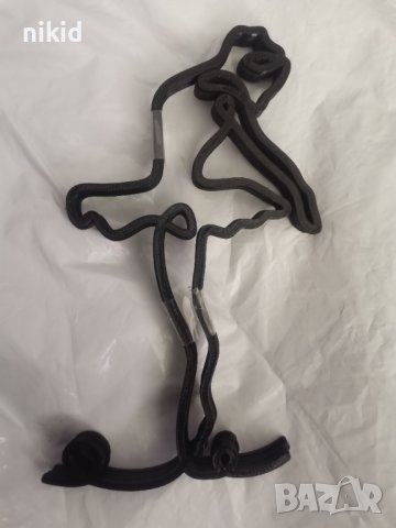  Абстрактна балерина контур черен топер украса декор торта, снимка 2 - Други - 36932891