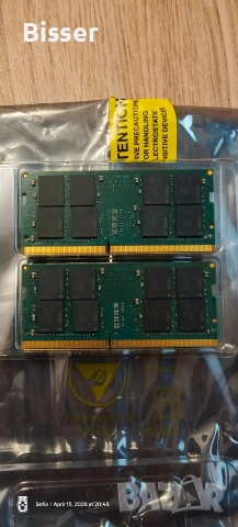 RAM 64GB DDR4 3200 Crucial SODIMM 2 x 32GB памет за лаптоп, снимка 2 - Части за лаптопи - 54214431