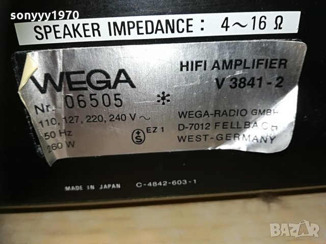 wega hifi-tuner & deck & ampli-внос швеицария, снимка 16 - Ресийвъри, усилватели, смесителни пултове - 29554892