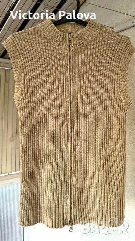 Блуза с цип SMOG унисекс топъл беж, снимка 7 - Блузи - 48525032