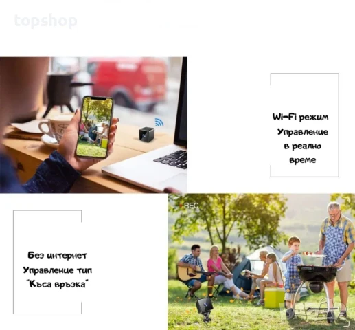 НОВО! WiFi Мини шпионска камера кубче - скрита камера, снимка 8 - Комплекти за видеонаблюдение - 50554950