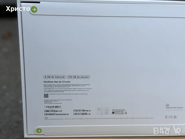 НОВ!!! Apple MacBook Neo 13”, A18 Pro, 8GB RAM, 512GB SSD, Blush, A3404, снимка 5 - Лаптопи за работа - 55810981