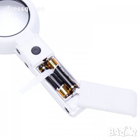 2786 Настолна лупа с LED осветление и увеличение 5х и 11х, снимка 3 - Други стоки за дома - 30455988