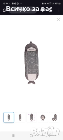 Чувалче акула с възглавничка от 3 до 5г, снимка 2 - Възглавници - 52296958