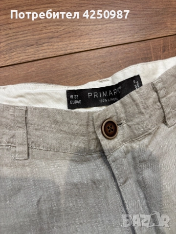 Мъжки ленени бермуди, снимка 3 - Къси панталони - 52121247