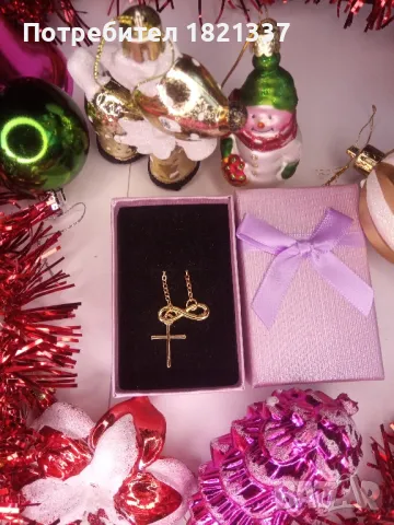 Колие кръст с безкрайност, снимка 5 - Колиета, медальони, синджири - 48311007