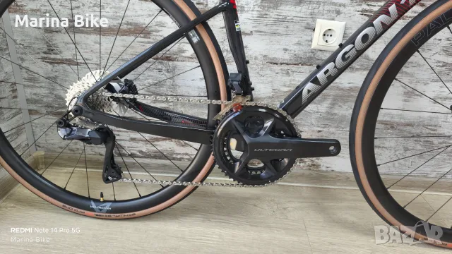 НОВ карбонов шосеен велосипед Argon 18 Sum Pro Ultegra Di2 Velomann Palladium | XXS, снимка 2 - Велосипеди - 55928552